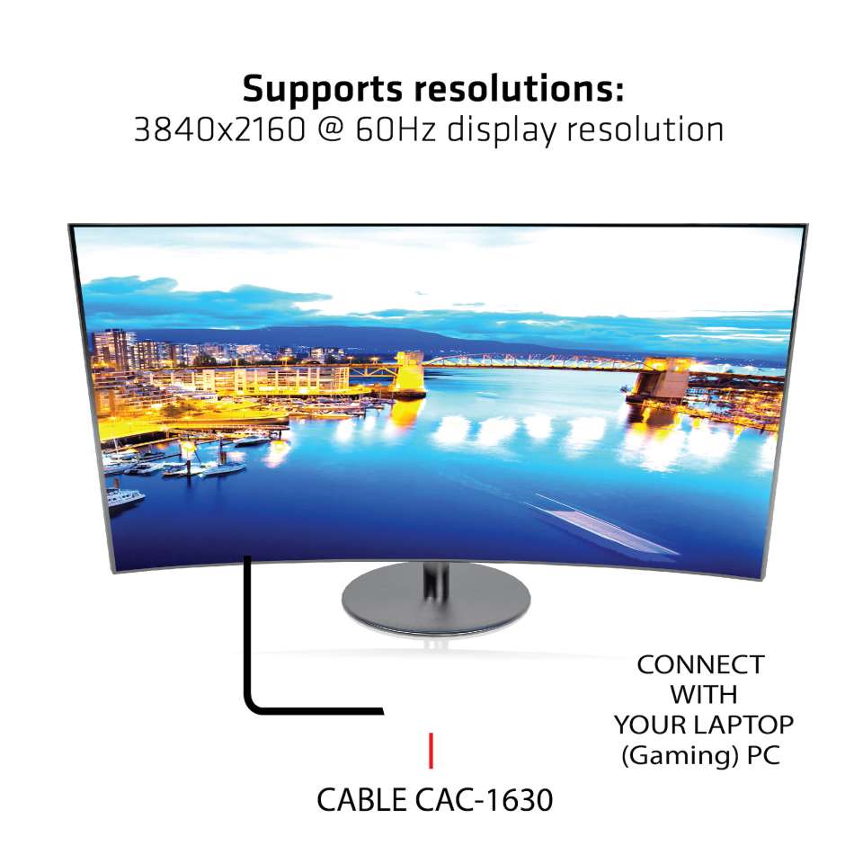 Club 3D Adapter USB-C/HDMI/Mini-DP auf HDMI 