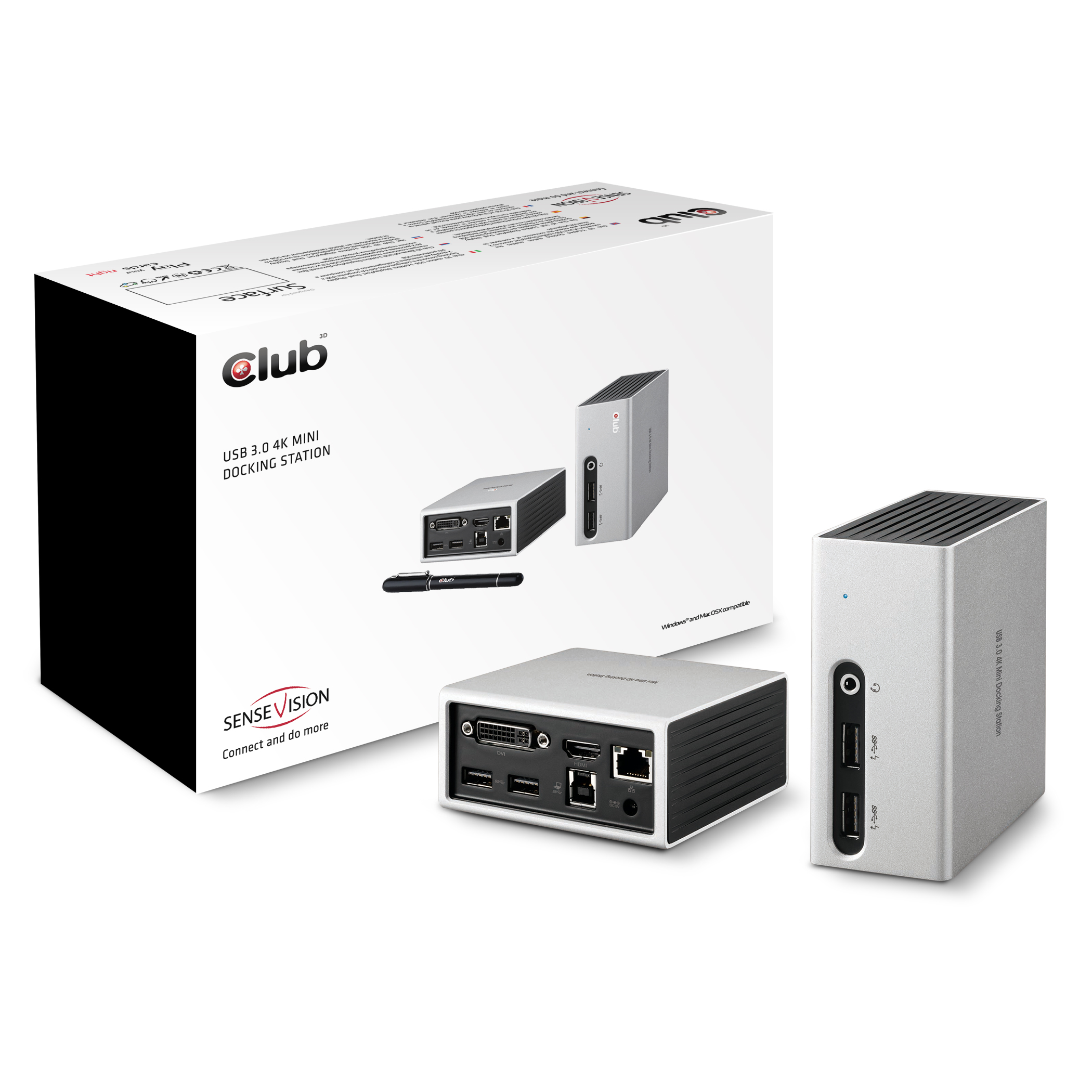 Club 3D Mini USB Docking Station 3.0 4K