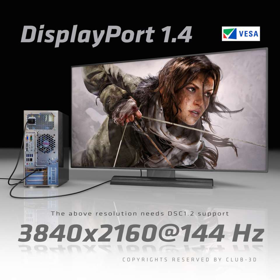 Club 3D MiniDisplayPort auf DisplayPort 1.4