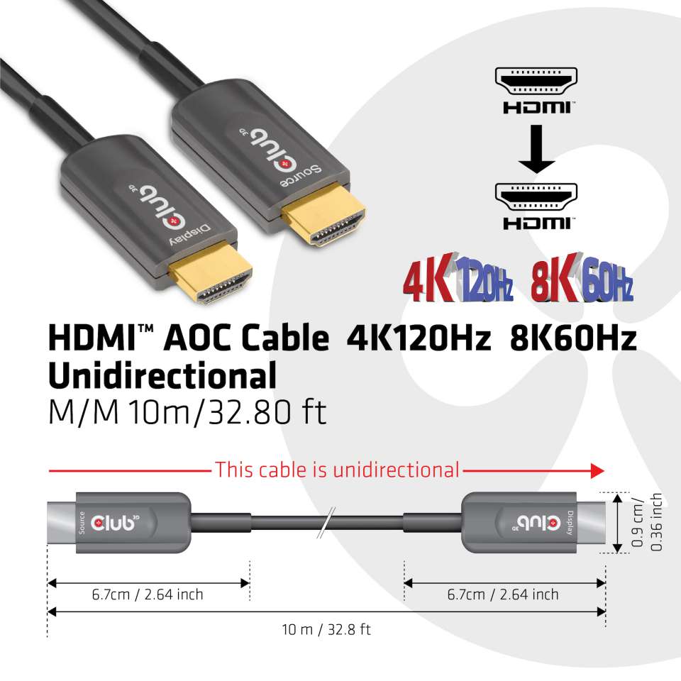 Club 3D HDMI-Kabel - 10m