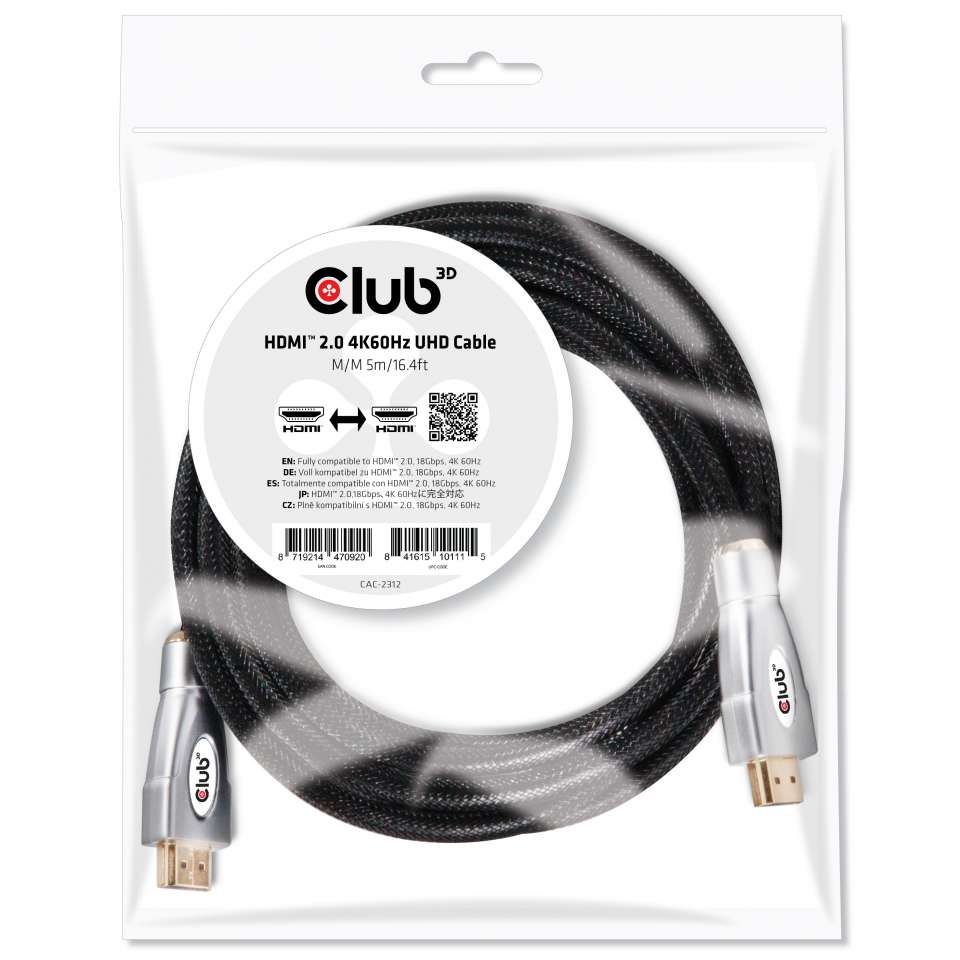 Club 3D HDMI 2.0 4K Kabel - 5m