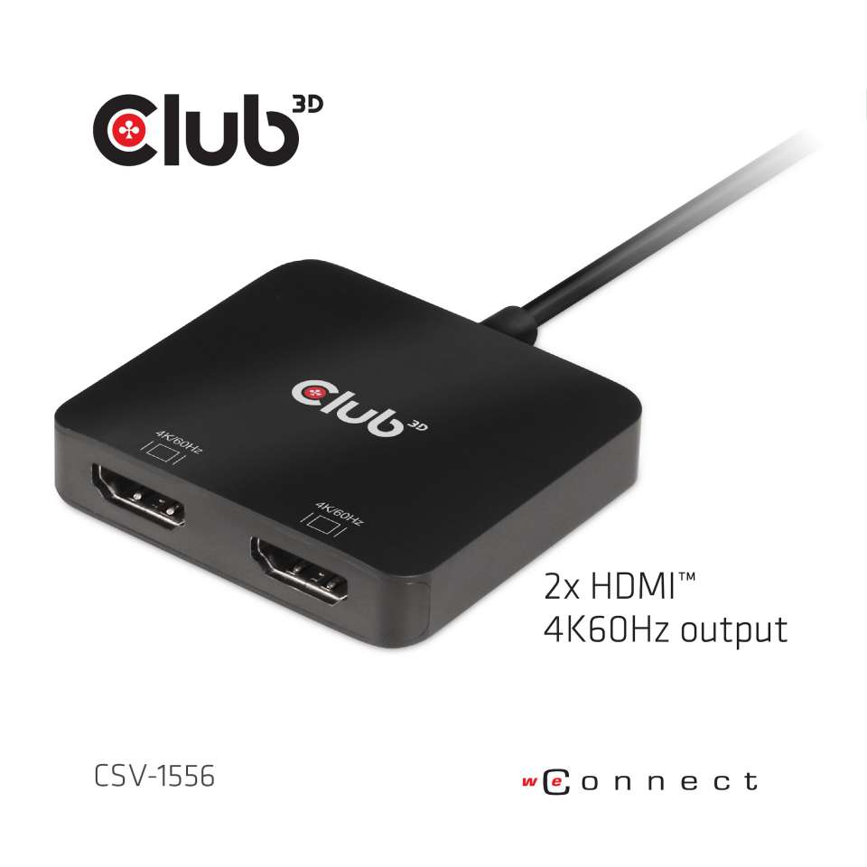 Club 3D Multi Stream Transport (MST) Hub USB-C 