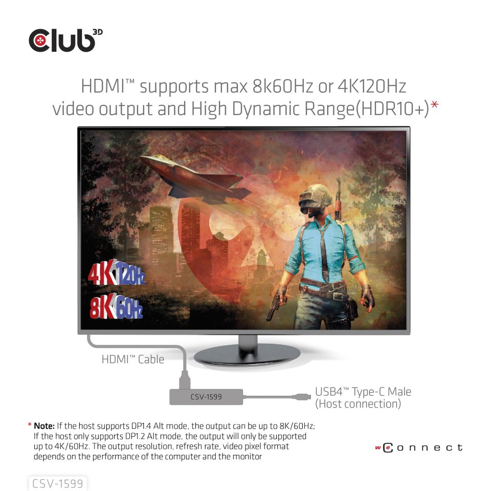 Club 3D 6-in-1 Hub - Dockingstation