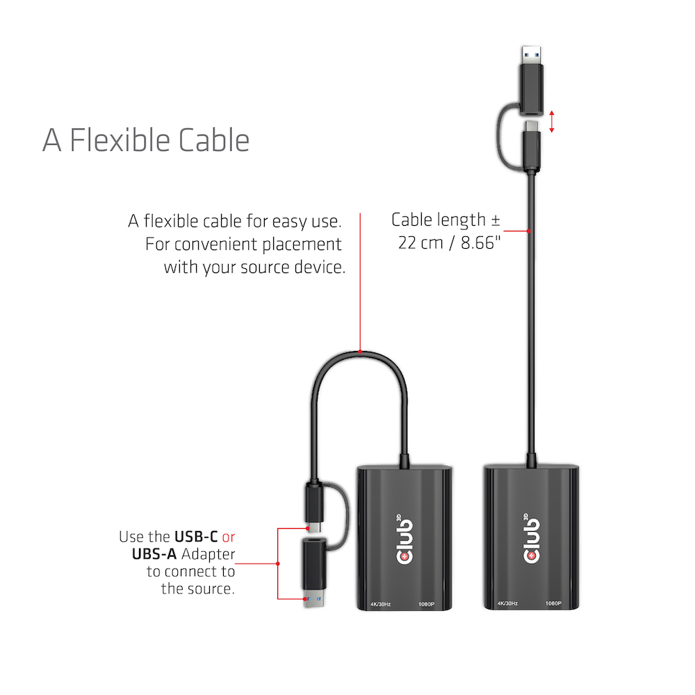 Club 3D USB-C auf Dual HDMI Adapter