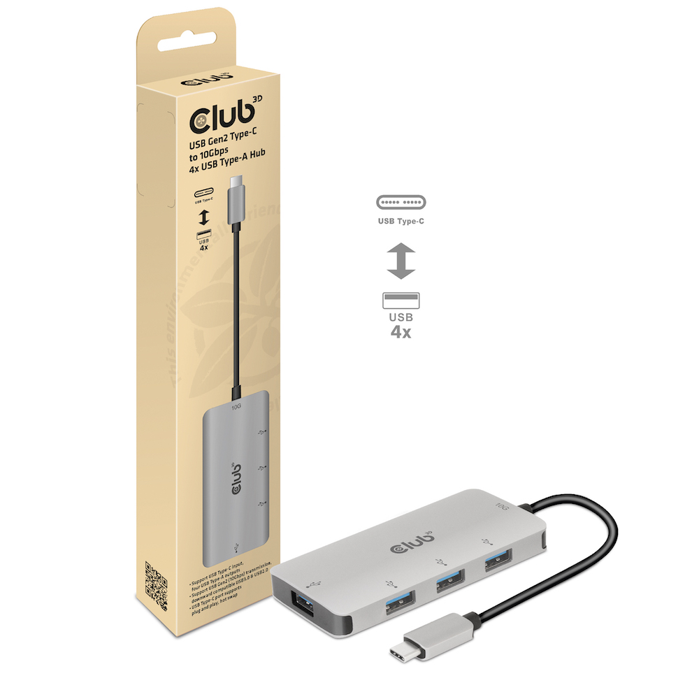 Club 3D USB-C auf USB-A Hub