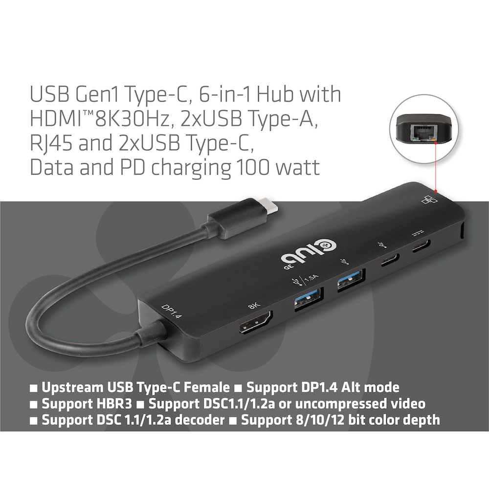 Club 3D USB-C auf HDMI Dockingstation