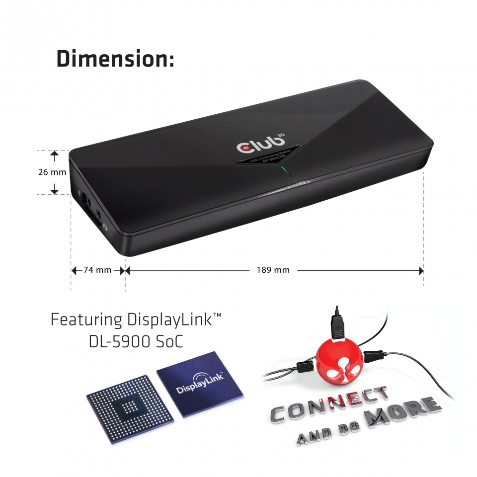 Club 3D USB Docking Station 3.0 4K